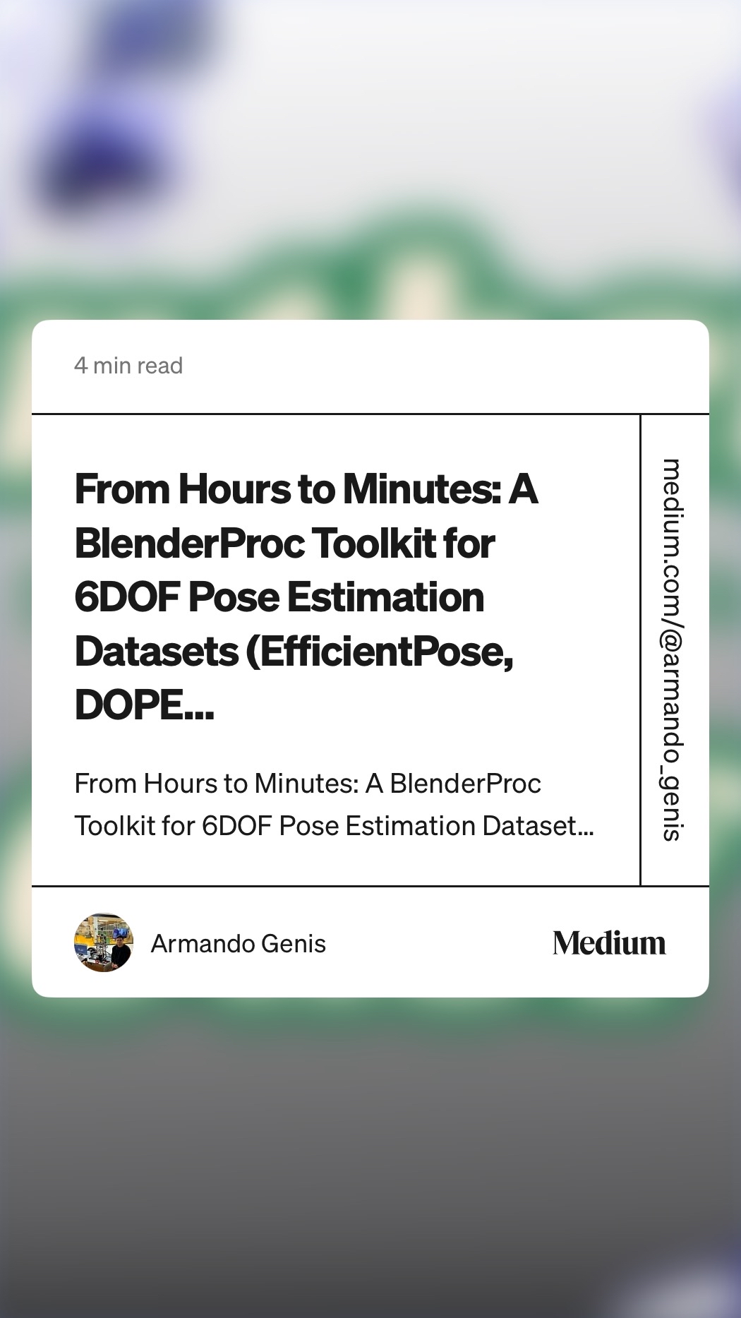 6DOF Pose Estimation Datasets datasets generation